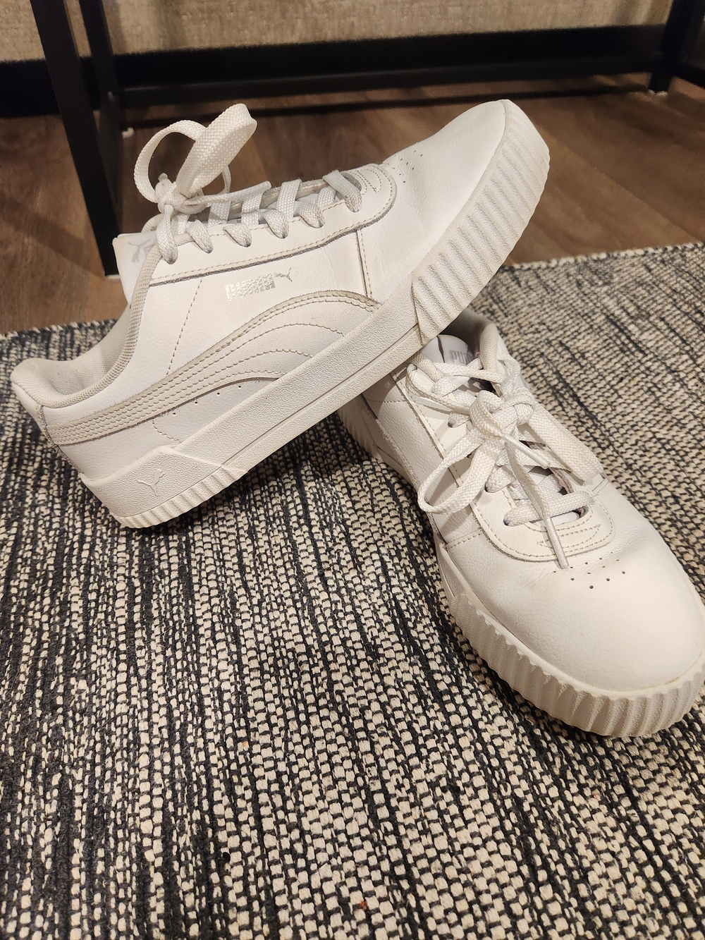 Puma Women's White Platform Sneakers Size 9